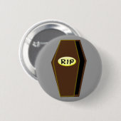 RIP Halloween-Coffin Button (Vorne & Hinten)