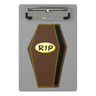RIP Halloween-Coffin der Doom-Mini-Zwischenablage Mini Klemmbrett