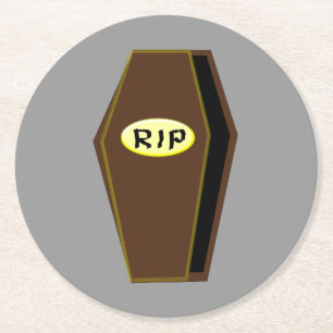 RIP Halloween Coffin der Doom Paper Untersetzer