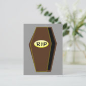 RIP Halloween-Coffin der Postkarte (Stehend Vorderseite)