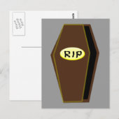 RIP Halloween-Coffin der Postkarte (Vorne/Hinten)