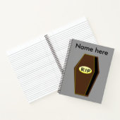 RIP Halloween Coffin des Doom Spiral-Notebooks Notizbuch (Innenseite)