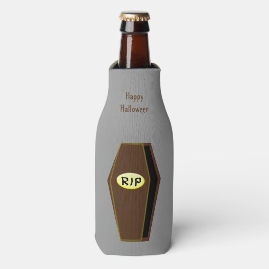 RIP Halloween Coffin Doom Bottle Cooler Flaschenkühler (Flaschenvorderseite)