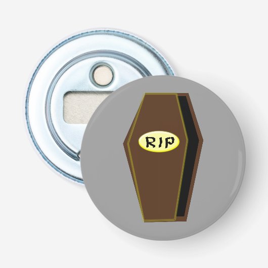 RIP Halloween Coffin Doom Bottle Opener Flaschenöffner (Vorderseite)