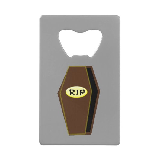 RIP Halloween Coffin Doom Bottle Opener Geldkarten Flaschenöffner (Vorderseite)