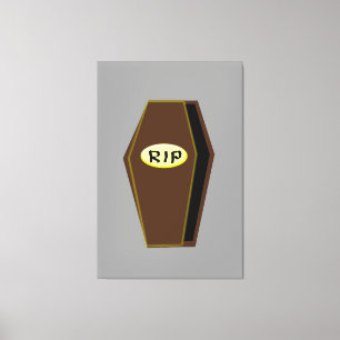 RIP Halloween Coffin von Doom Canvas Print Leinwanddruck