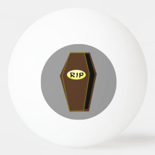 RIP Halloween Coffin von Doom Ping Pong Ball Tischtennisball