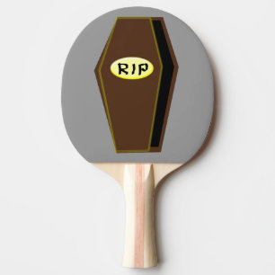 RIP Halloween Coffin von Doom Ping Pong Paddle Tischtennis Schläger