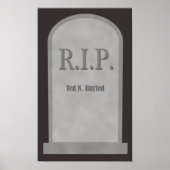 RIP Halloween Grabstein Ted N. Buried Poster (Vorne)