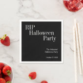 RIP Halloween Party Black and White Serviette (Beispiel)