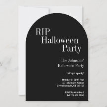 RIP Halloween-Party Schwarz und Weiß