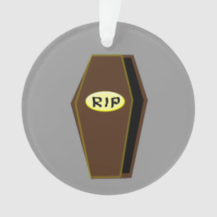 RIP Halloween-Sarg aus der kunstvollen Akrylverzie Ornament