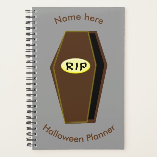 RIP Halloween-Sarg des "Doom Custom Planner" Planer (Vorderseite)