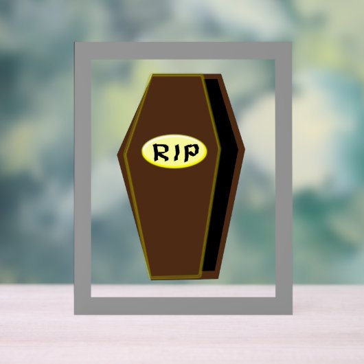 RIP Halloween-Särge Acrylschild (Neutral)