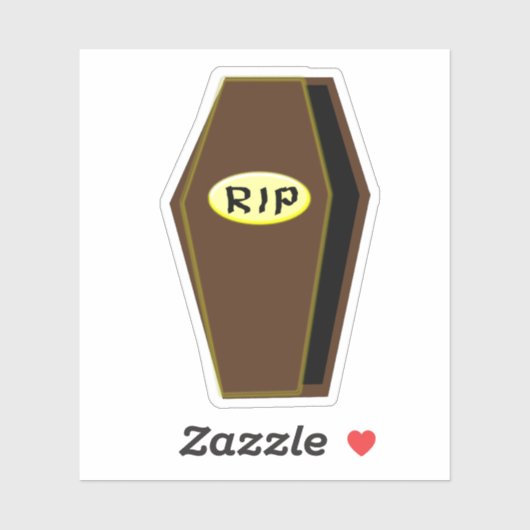 RIP Halloween-Särge Aufkleber (Blatt)