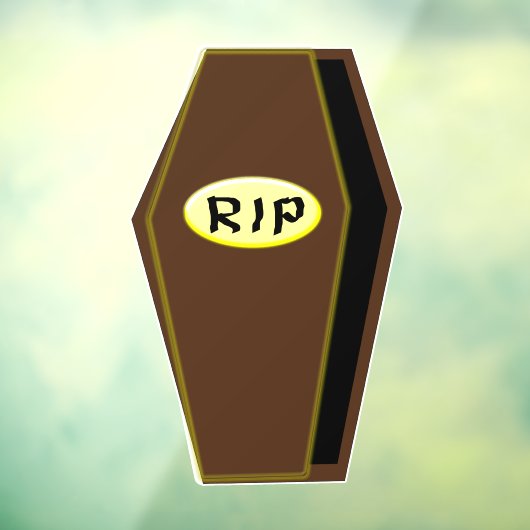 RIP Halloween-Särge Fensteraufkleber (Blatt 3)