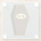 RIP Halloween-Särge Glasuntersetzer (Rückseite)