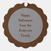 RIP Halloween-Sarge Ornament Karte (Rückseite)