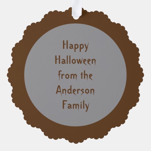 RIP Halloween-Sarge Ornament Karte (Rückseite)