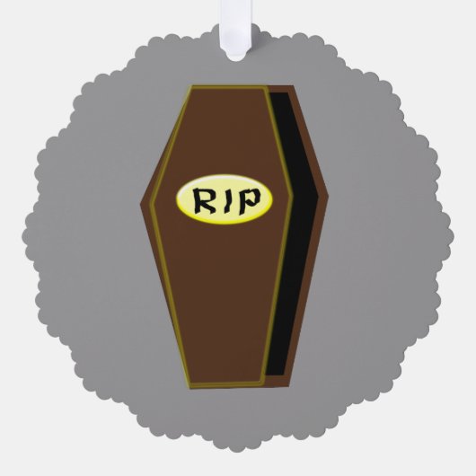 RIP Halloween-Sarge Ornament Karte (Vorderseite)