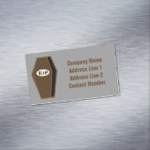 RIP Halloween-Särge Personalisiert Magnetische Visitenkarte (Beispiel)