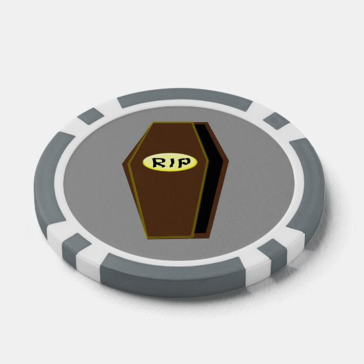 RIP Halloween-Särge Pokerchips (Einzeln)