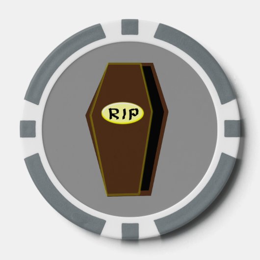 RIP Halloween-Särge Pokerchips (Vorderseite)