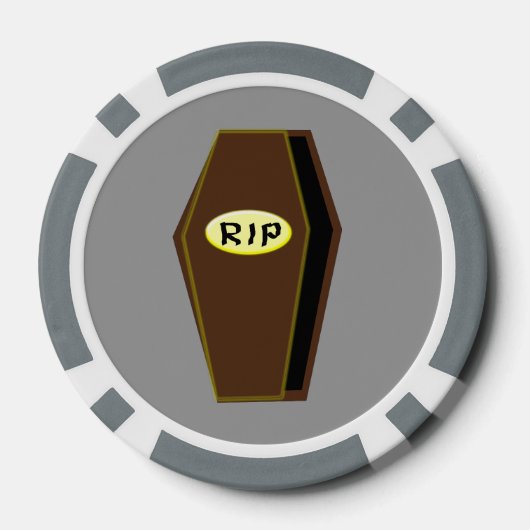 RIP Halloween-Särge Pokerchips (Rückseite)