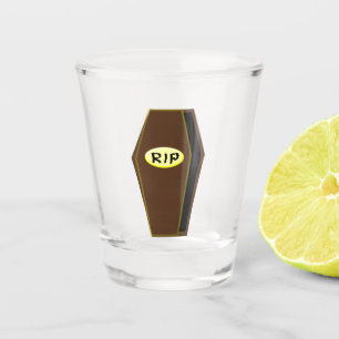 RIP Halloween-Särge Schnapsglas