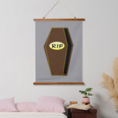 RIP Halloween-Särge Wandteppich Mit Holzrahmen (Schlafzimmer)