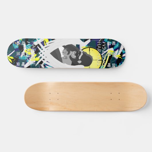 RIP HARAMBE Skate-Plattform Skateboard (Horizontal)