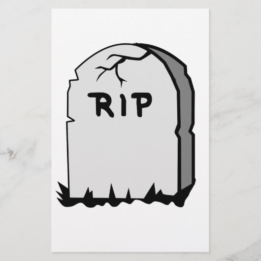 Rip Head Stone Briefpapier (Vorderseite)