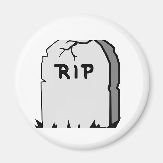 Rip Head Stone Magnet (Vorne)