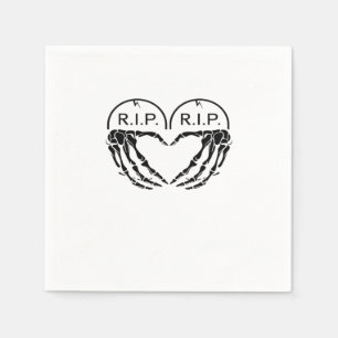 Rip, herzförmige Gestaltung aus Grabsteinen, Serviette