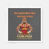 RIP Hulk Hogan - Hulkamania Forever T-Shirt Serviette (Vorderseite)