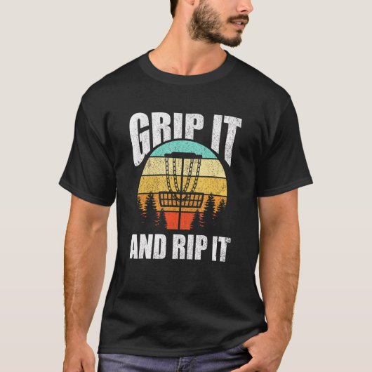 Rip It and Grip It Disk Golf T-Shirt (Vorderseite)