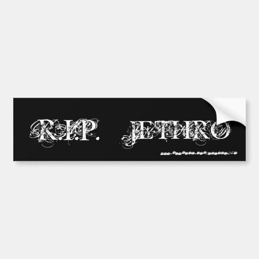 RIP JETHRO [Autoaufkleber] Autoaufkleber (Vorne)