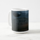RIP Jugend: Eine 50. Geburtstagsfeier Kaffeetasse (Vorderseite Links)