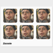 RIP KINGCOBRAJFS Meme-Tribut-Kunst Quadratischer Aufkleber (Blatt)