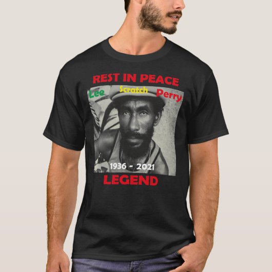 RIP Lee Scratch Perry t Shirt, Lee Scratch Perry d T-Shirt (Vorderseite)
