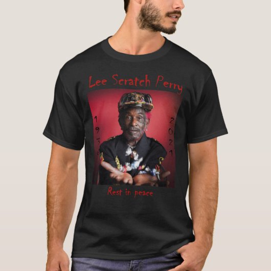RIP Lee Scratch Perry T Shirt, Lee Scratch Perry D T-Shirt (Vorderseite)