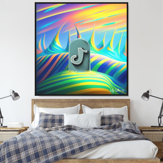 RiP Leinwanddruck (Insitu (Schlafzimmer))