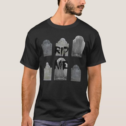 RIP Me 6 Graves Kopfsteindesign mit Textklassen T-Shirt (Vorderseite)