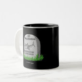 RIP Megalodon Zweifarbige Tasse (Vorderseite Links)