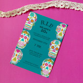 RIP meine 20er Jahre Custom Age Sugar Skulls Gebur Einladung