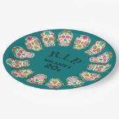 RIP meine 20er Jahre Custom Age Sugar Skulls Gebur Pappteller (Schrägansicht)