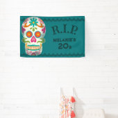 RIP meines 20er-Jahren Custom Age Sugar Skull Gebu Banner (InSitu)