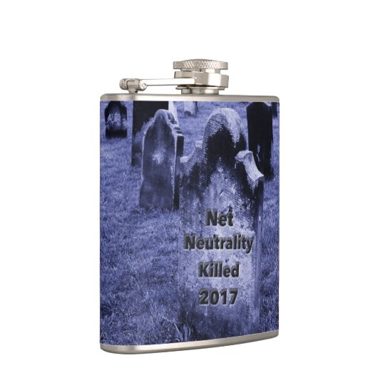 RIP Netzneutralität Gravestone Flachmann (Rechts)