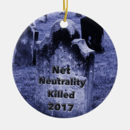 RIP Netzneutralität Gravestone Keramikornament