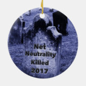 RIP Netzneutralität Gravestone Keramikornament (Hinten)